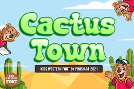 Beispiel einer Cactus Town-Schriftart #1